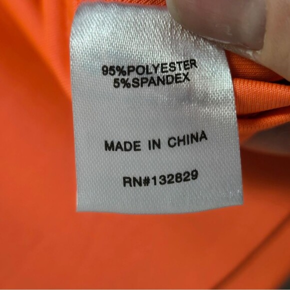 NWT Superdown Ariya Ruched Halter Mini Dress Neon Orange XXS NEW - Picture 9 of 10